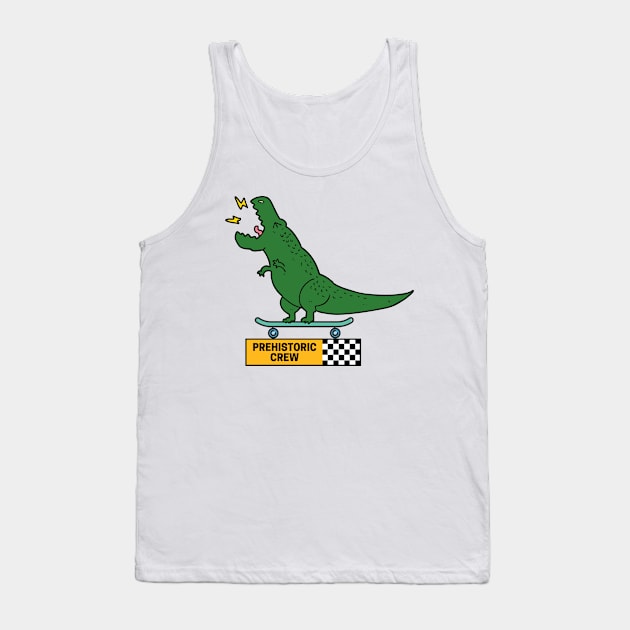 Prehistoric Crew Tank Top by After Daylight Project